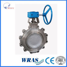 Durable in use acid butterfly valve rotary electric actuator